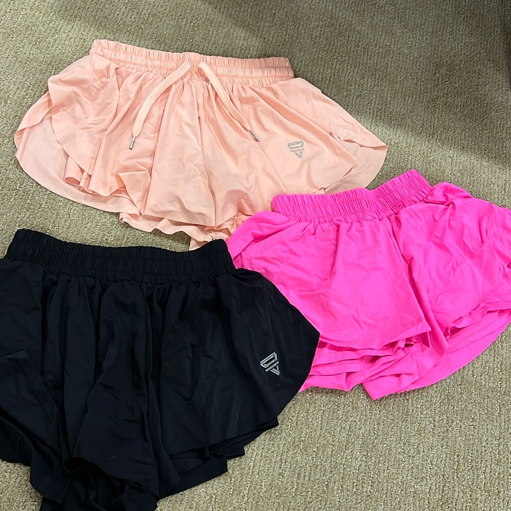 Amazon flowy shorts 3 pack size small